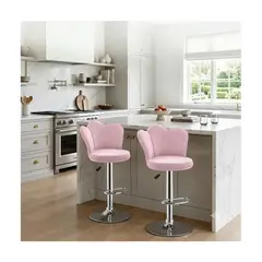 TECNOHOGAR JS - Silla Barra Bar Isla Cocina Butaco Giratoria Premium Alto X1 unidad