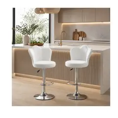 TECNOHOGAR JS - Silla Barra Bar Isla Cocina Butaco Giratoria Premium Alto X1 unidad