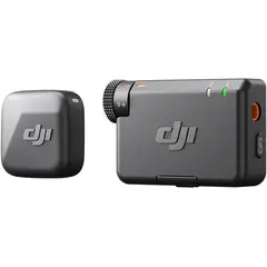 DJI - Mic Mini (1 TX + 1 RX), micrófono inalámbrico para cámara, Android, iPhone con puerto tipo USB-C