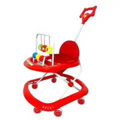 KIDSHOP - Caminador Para Bebe Llantas Silicona Grandes Color Rojo 312A-RJ