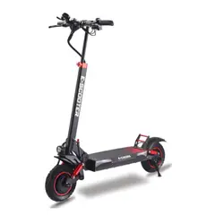 GENERICO - Patineta Scooter Electrica Doble Motor 50kmh Plegable Negro-Rojo S10
