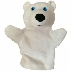 JUGANDO Y EDUCANDO - Títere Educativo Para Manos Oso Polar Para Niños