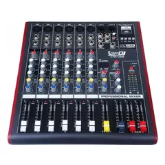 PRO DJ - Consola CH6 USB Mezclador audio 6 CANALES