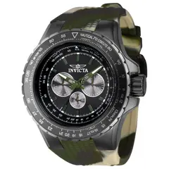 INVICTA - Reloj Aviator Skyshock Hombre Camuflado