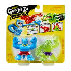 MOOSE - Figura de Juguete Goo Jit Zu Héroes Mini X 2 Tyro Vs Rock Jaw