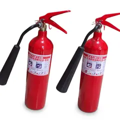 GENERICO - Extintor CO2 5 Libras Gas Carbónico Equipos Eléctricos Incluye señalización Soporte Corneta