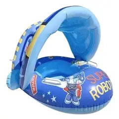 BESTWAY - Flotador Para Bebe Con Techo 70cm Robot