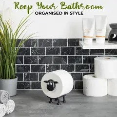 GENERICO - Accesorio para Baño Porta Papel Higiénico Diseño Oveja