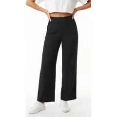 BELIFE - Pantalón negro bota ancha para mujer
