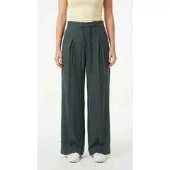BELIFE - Pantalón verde amplio para mujer