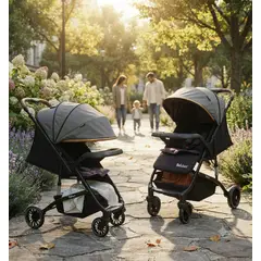BEBESUNITA - REF BB2045 Coche Paseador Bebe Maleta Reversible Bebisso + Cubrepies