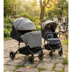 BEBESUNITA - REF BB2045 Coche Paseador Bebe Maleta Reversible Bebisso + Cubrepies