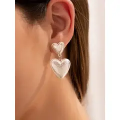 AVEMARIA - Aretes Corazón Maxi Textura