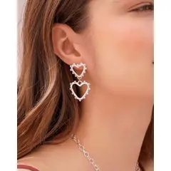 AVEMARIA - Aretes Corazón Perla
