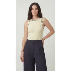 BELIFE - Blusa manga sisa ivory para mujer