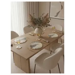 DAMMAR - Set x 6 Individuales y portavasos en resina Noel dorado