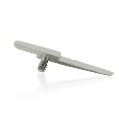 AGHA JEWELRY - Titanio Aretes Piercing Rayo Plano para Lóbulo