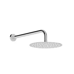 GENERICO - Regadera Ducha Brazo Brucke Redonda Acero Inoxidable Cromo