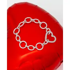 AVEMARIA - Pulsera Broche Corazón + Aretes