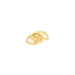 AVEMARIA - Set X3 Anillos Ondas