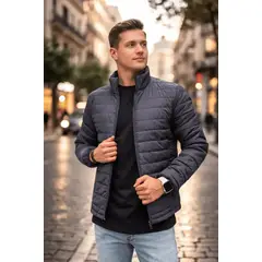 ABC - Chaqueta Hombre Acolchada Impermeable colores varios