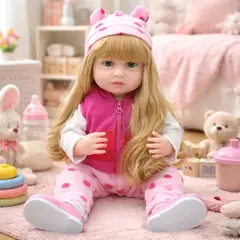 BEBESUNITA - REF AD2805-4 Bebe Aspecto Realista Silicona 55 Cm Bebe Accesorio Conejo