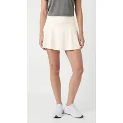 BELIFE - Falda corta deportiva blanca con ciclista interno para mujer