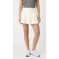 BELIFE - Falda corta deportiva blanca con ciclista interno para mujer