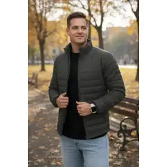 ABC - Chaqueta Hombre Acolchada Impermeable colores varios