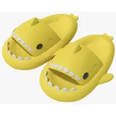 HACHE SHOES - Pantuflas Tiburón Eva Amarillas Unisex Cómodas