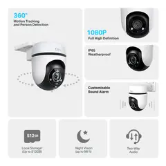 TAPO - CAMARA C500 INTELIGENTE WI-FI DE VIGILANCIA 360