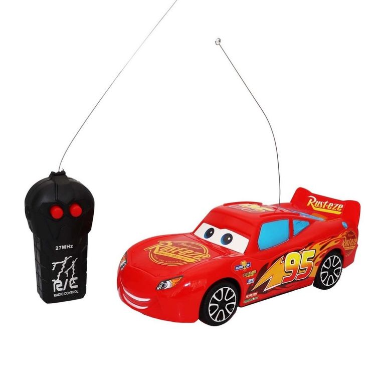 Carro Control Remoto Rayo Mcqueen Cars Juguete + Baterias