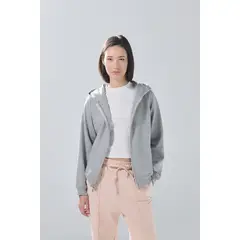 KOAJ - Buzo gris medio con bolsillos laterales y capota Mujer