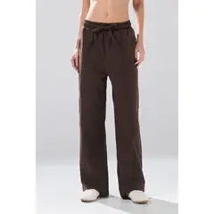 KOAJ - Pantalón jogger unicolor con bota ancha y vena en frent Mujer