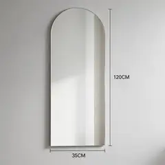 POLASUP - Espejo Acrílico Decorativo Arco Sin Marco Adhesivo Para Pared Sin Perforar Hogar Elegante 120cm