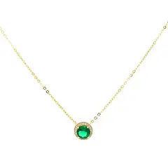 ALDA & ROMERA - Halo Necklace Green Alda&Romera