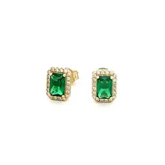 ALDA & ROMERA - Square Halo Earrings