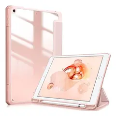 GENERICO - FORRO ESTUCHE SMART CASE CRISTAL PARA TABLET SAMSUNG S10 FES9 FE COLOR ROSA