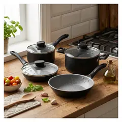 TRAMONTINA - Batería De Cocina Linz 7 Piezas Antiadherente