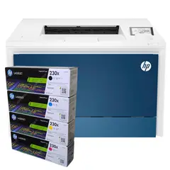HP - Impresora 4203dw LaserJet Pro + Tóner 230A Negro, Cian Amarillo y Magenta