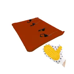 HALLY PET - Hamaca Para Gatos Rejas Mas Guante Naranja