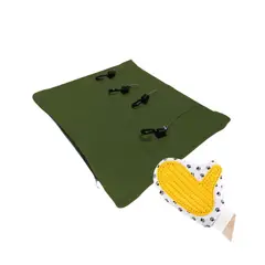HALLY PET - Hamaca Para Gatos Rejas Mas Guante Verde