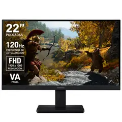 SAMSUNG - MONITOR ESSENTIAL S3 22" - FULL HD 1920×1080 - 120Hz - PANEL VA - 5MS - HDMI - VGA