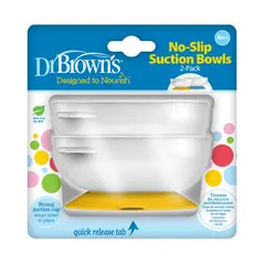 DR BROWNS - Set de Bowls Antideslizantes Dr. Browns x 2 Unidades para Bebé