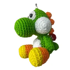 VANIDADES COLLECTIONS - Peluche Yoshi Amigurumi Llavero Tejido A Mano