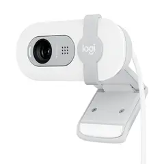 LOGITECH - Brio 100, Webcam Full Hd 1080p, Tapa Rightlight 2, Blanco