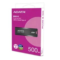 ADATA - DISCO SOLIDO EXTERNO SC610-500GB USB 3.2 GEN2