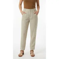 BELIFE - Pantalón casual caqui para mujer