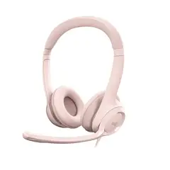 LOGITECH - H390, Diadema Usb Mic Sin Ruido Y Controles Cable, Rosa