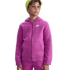 NIKE - Chaqueta Niños Sportswear Club Fleece Violeta